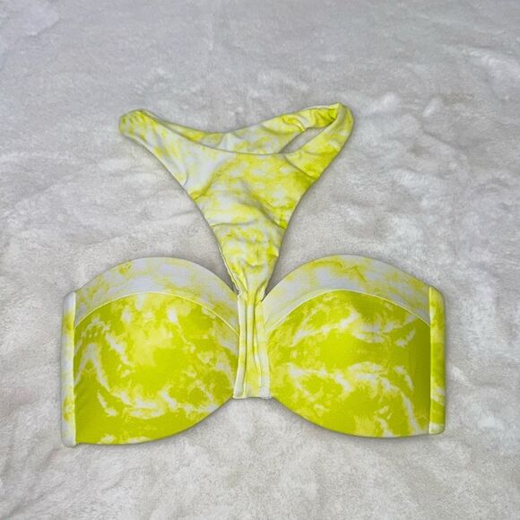 MIKOH Padded Bandeau High Neck Bikini Top Size Small - Picture 3 of 5